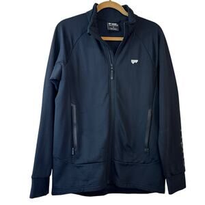 Mons Royale Men's Nevis Merino Fleece Hoodie Black sz S EUC
